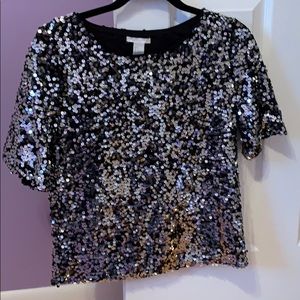 Perfect condition H&M holiday sequin top